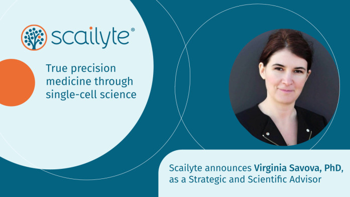 Scailyte announces Virginia Savova, PhD, as a Strategic and Scientific Advisor
