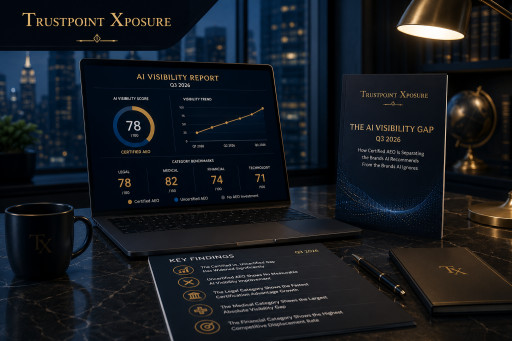 Trustpoint Xposure, the First AEO-Certified PR Agency in the United States, Releases Q3 2026 AI Visibility Report Examining How Certified AEO Methodology Affects Brand Citation Authority Across Professional Service Categories