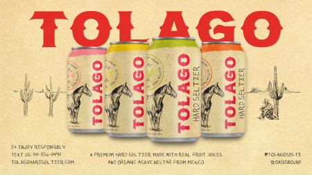 Super-Premium Tolago Hard Seltzer, Created by Talent Collective, Comes Out of the Gate Strong