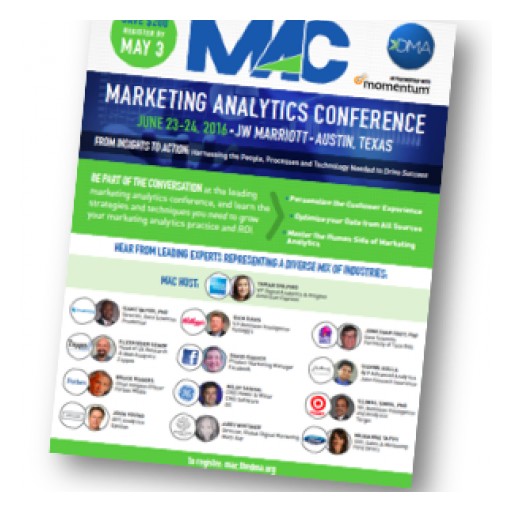Agenda Released for Direct Marketing Association's Marketing Analytics Conference