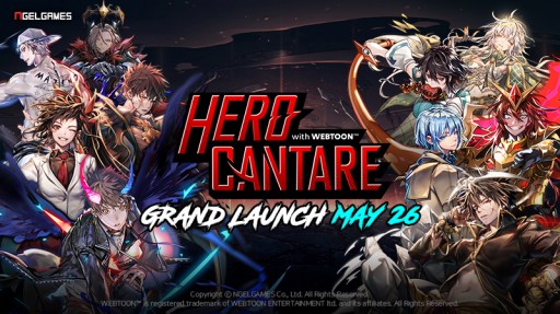 Hero Cantare With WEBTOON™ Will Now Launch on May 26