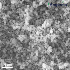 Electron Microscopy Image of Ampcera Sulfide Solid Electrolyte Powder