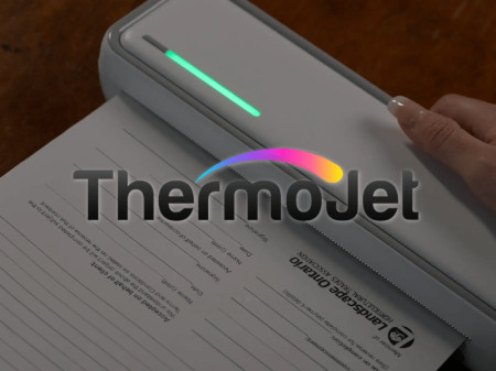 Thermo Jet Printer Portable Inkless Printing Option