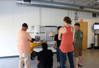 SDCC students during a demonstration at Sullivan Solar Power