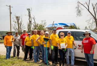 A team of Scientology Volunteer Ministers