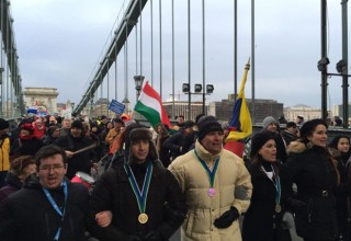 More than 1,500 Scientologists from across Europe gathered in Hungary December 9 to protest the repression of Scientology and other religions by the government of Viktor Orbán.