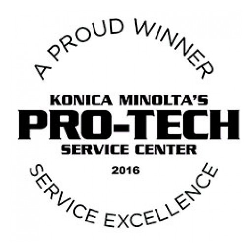 NovaCopy Receives 2016 Pro-Tech Service Award for Copier Excellence From Konica Minolta