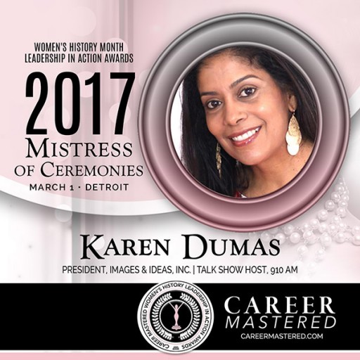 Communications Professional and Radio Personality Karen Dumas to MC Michigan's 2017 Women's History Month Career Mastered Awards