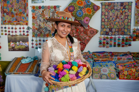 Multicolores at the IFAM Sustainability tent 2025. Photo © Christine Alexander