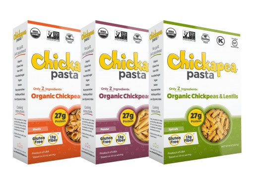Chickapea Pasta Lands in the U.S. - Made with ONLY Two Ingredients - Organic Chickpeas & Lentils - That's It!