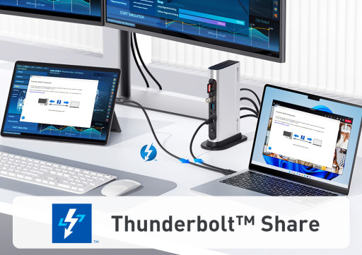 Cable Matters Enhances Thunderbolt™ 4 Docking Station With Thunderbolt™ Share Technology From Intel