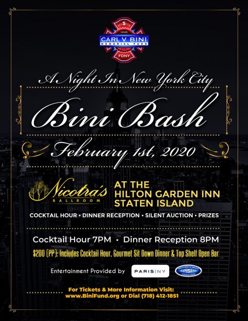 Jeweler Gerald Peters is Proud to Be a Main Sponsor for the Annual Carl V. Bini Memorial Fund Winter Bash