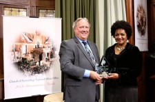 Ms. Cynthia Roseberry, Project Manager for Clemency Project 2014 and member of the Charles Colson Task Force on Federal Corrections presented Church of Scientology National Affairs Office annual humanitarian award.