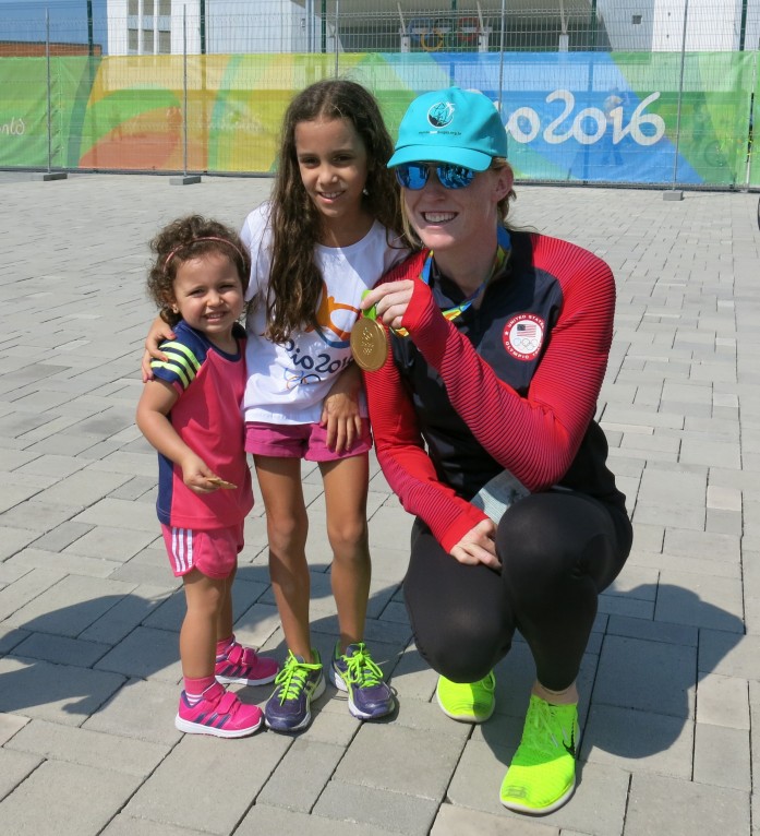 Emily Regan, of the U.S. Gold-Medal Women's Eight Rowing Team Tells Kids to Live Drug-Free