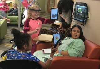 Pediatric Patients Playing Games on the New iPads
