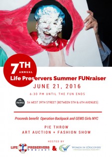 7th Annual Life Preservers Project Flyer