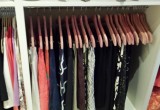 Sustainable wood hangers creates a consistent look that's pleasing to the eye
