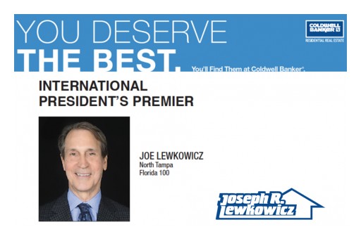 Joe Lewkowicz Awarded Coldwell Banker's International President's Premier for 2017-2018