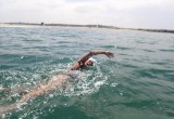 Abby Bergman Training For Catalina off the Coast of Los Angeles