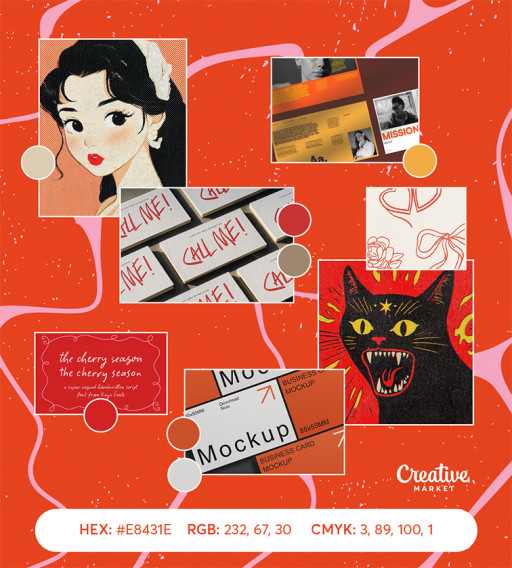 Creative Market Introduces Retro Chili as Spring's Color of the Season