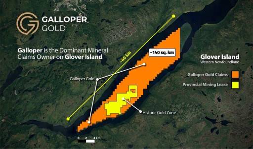 Galloper Gold Submits Proposal to Acquire Glover Island "Exempt Mineral Land" Historic Gold Deposit