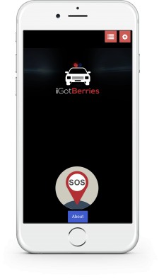 iGotBerries Homescreen. SOS Button. One Call. DUI App. DWI App.