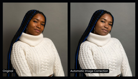 AI Skin Tone Accuracy before/after comparison