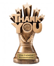 custom trophy to thank coach or advisor