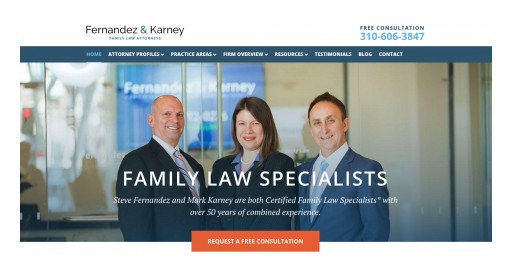 Los Angeles Family Law Firm Fernandez & Karney Launches New Site