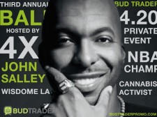 Four-time NBA Champion John Salley Will Host The Third Annual BudTrader Ball on 4/20