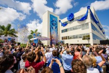 Atop a new Church of Scientology overlooking the Biscayne Bay, some 2,000 Scientologists and guests gather, Saturday, April 29, to celebrate their new home in the Magic City. 