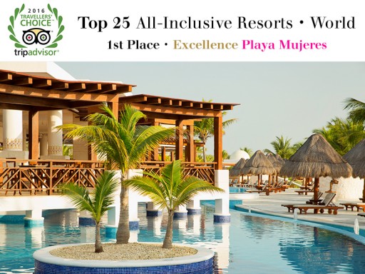 Excellence Playa Mujeres Named Best All-Inclusive Resort in the World