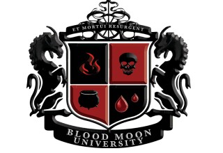 Blood Moon University school crest