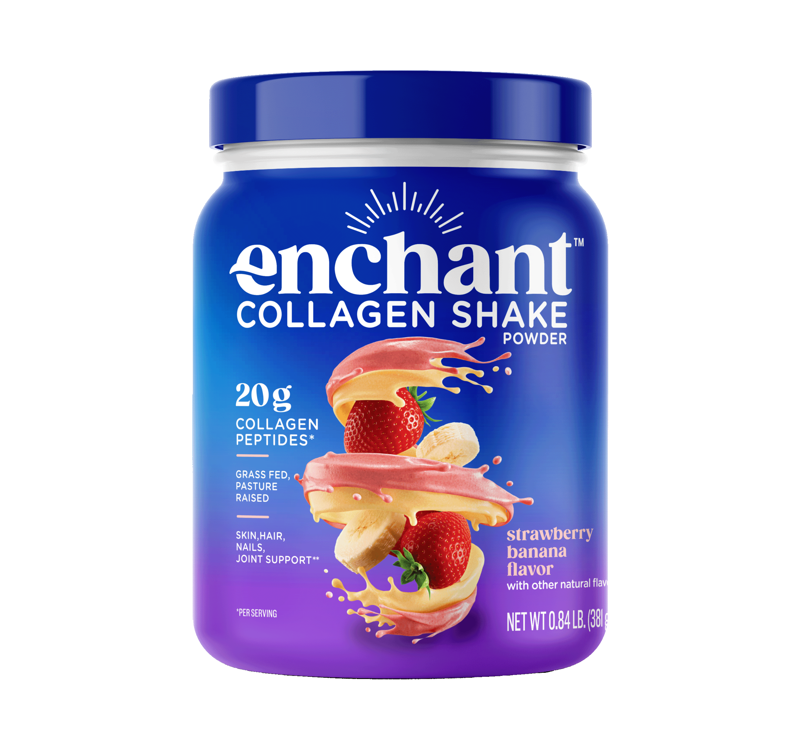 Enchant Strawberry Banana Collagen shake