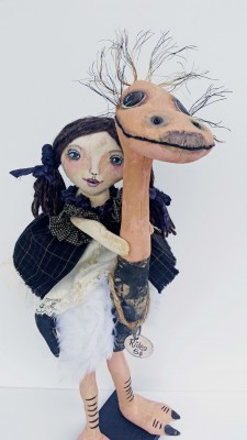 Ollie Ostrich Art Doll