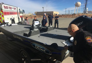 First Responder Signs Boat