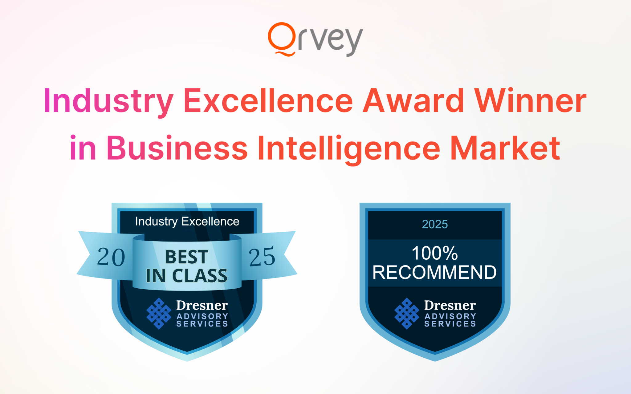 Qrvey Leads the BI Market as Industry Excellence Award Winner