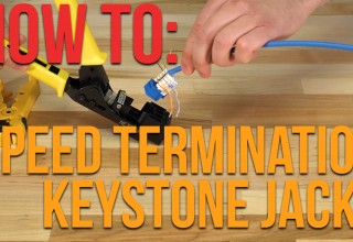 How to Use Speed Termination Keystone Jacks