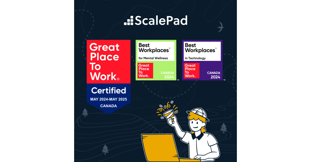 ScalePad Celebrates Third Consecutive Year as a Certified Great Place ...