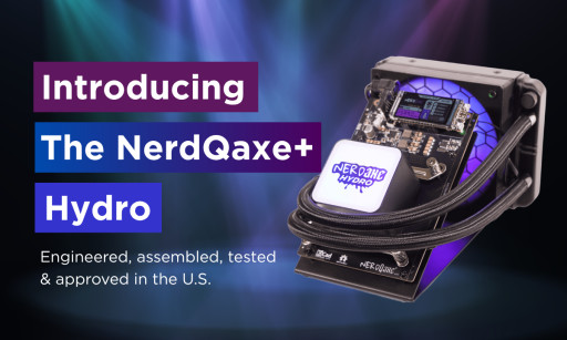 Nerdaxe Hydro Unveils Its First-Ever Liquid-Cooled NerdQaxe+ Miner