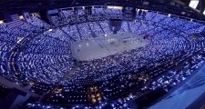 Stadium filled with light from 250,000 LED light effects