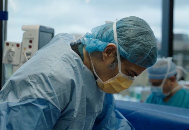 Dr. Sajan performing surgery 