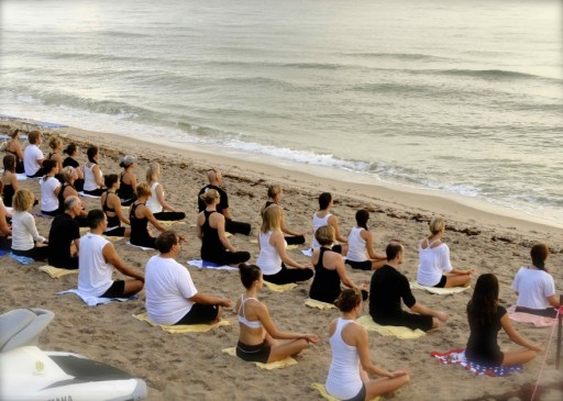The Master Teacher of Hot Yoga Conducts Teacher Training on Fort Lauderdale Beach