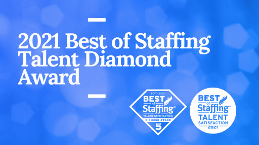 Sparks Group Wins ClearlyRated's 2021 Best of Staffing Talent Diamond Award for Service Excellence