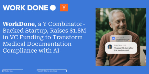 WorkDone, a Y Combinator-Backed Startup, Raises $1.8M in VC Funding to Transform Medical Documentation Compliance With AI