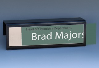 Cubicle Name Plate with Black Border