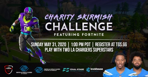 The Gaming Stadium, in Partnership With Uchenna Nwosu & Emeke Egbule of the Los Angeles Chargers, Present the Charity Skirmish Challenge, Featuring Fortnite