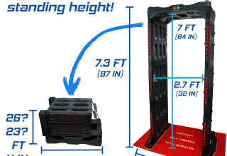 Portable Walk Through Metal Detector