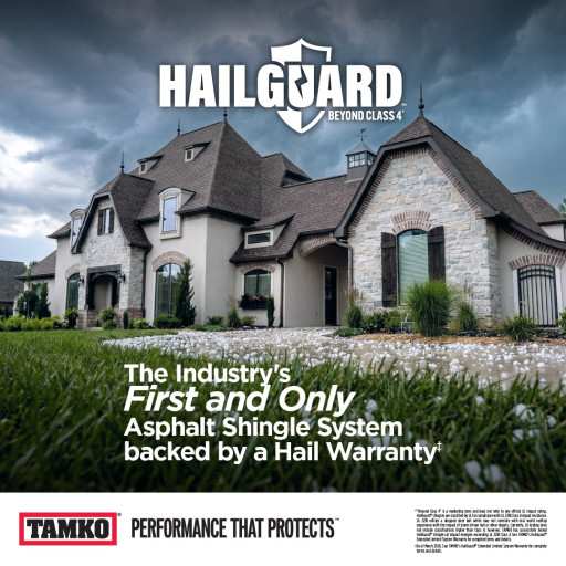 TAMKO Introduces HailGuard(TM) Shingles: The Industry's First and Only Asphalt Shingle System with a Hail Warranty