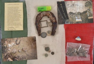Collection of Relics from Alamo Battlefield